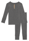 Posh Peanut Charcoal Heather L/S Henley Loungewear, Posh Peanut, Pajama, Pajamas, Posh Peanut, Posh Peanut Charcoal Heather, Posh Peanut Charcoal Heather L/S Henley Loungewear, Posh Peanut Fa