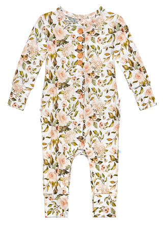 Posh Peanut Katherine L/S Ruffled Henley Romper, Posh Peanut, Henley Romper, L/S Ruffled Henley Romper, Posh Peanut, Posh Peanut Fall 2020, Posh Peanut Katherine, Posh Peanut Katherine L/S Ru