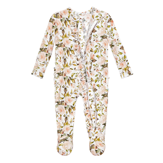 Posh Peanut Katherine Ruffled Zippered Footie, Posh Peanut, Posh Peanut, Posh Peanut Fall 2020, Posh Peanut Footie, Posh Peanut Footie with Zipper, Posh Peanut Katherine, Posh Peanut Katherin