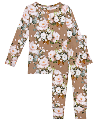 Posh Peanut Leona L/S Henley Loungewear, Posh Peanut, Pajama, Pajamas, Posh Peanut, Posh Peanut Fall 2020, Posh Peanut Henley Loungewear, Posh Peanut L/S Henley Loungewear, Posh Peanut Lounge