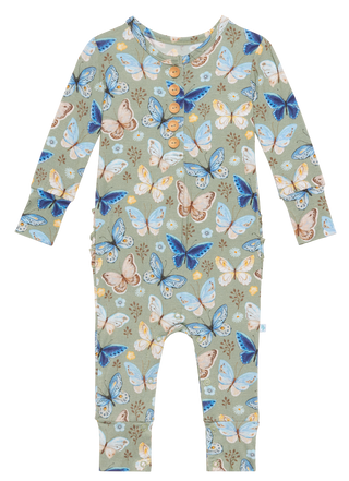 Posh Peanut Lucy L/S Ruffled Henley Romper, Posh Peanut, Posh Peanut, Posh Peanut Daniella, Posh Peanut Daniella L/S Ruffled Henley Romper, Posh Peanut Exclusive 9/29, Posh Peanut Henley Romp