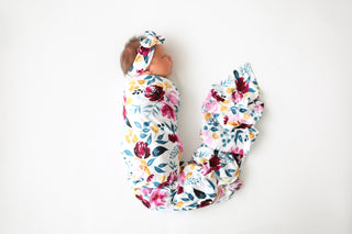 Posh Peanut Jozie Swaddle & Headband Set, Posh Peanut, Posh Peanut, Posh PEanut Floral, Posh Peanut Jozie, Posh Peanut Jozie Swaddle & Headband Set, Posh Peanut Summer 2020, Posh PEanut Swadd