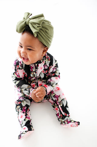 Posh Peanut Milana Ruffled Zippered Footie, Posh Peanut, Posh Peanut, Posh Peanut Footie, Posh Peanut Footie with Zipper, Posh Peanut Milana, Posh Peanut Milana Ruffled Zippered Footie, Posh 