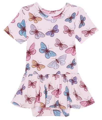 Posh Peanut Nora S/S Twirl Skirt Bodysuit, Posh Peanut, Butterflies, Butterfly, Posh Peanut, Posh Peanut Butterflies, Posh Peanut Butterfly, Posh Peanut Nora, Posh Peanut Nora S/S Twirl Skirt