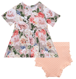 Posh Peanut Cassie S/S Basic Peplum Top & Bloomer Set, Posh Peanut, Posh Custom Sale, Posh Peanut, Posh Peanut Basic Peplum Top & Bloomer Set, Posh Peanut Bummie Set, Posh Peanut Cassie, Posh