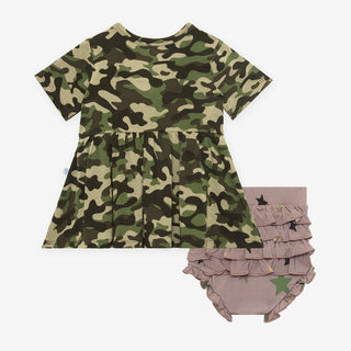 Posh Peanut Cadet S/S Henley Peplum Top & Bloomer Set, Posh Peanut, Henley Peplum Top & Bloomer Set, Posh Custom Sale, Posh Peanut, Posh Peanut Basic Peplum Top & Bloomer Set, Posh Peanut Bum