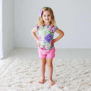 Posh Peanut Georgina Basic Ruffled Capsleeve Top & Ruffled Varsity Short, Posh Peanut, cf-size-8, cf-type-2pc-set, cf-vendor-posh-peanut, Posh Custom Sale, Posh Peanut, Posh Peanut Basic Ruff