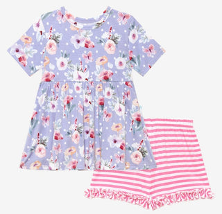 Posh Peanut Samantha S/S Basic Peplum Top & Ruffled Short, Posh Peanut, Posh Peanut, Posh Peanut S/S Basic Peplum Top & Ruffled Short, Posh Peanut Samantha, Posh Peanut Samantha S/S Basic Pep