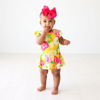 Posh Peanut Annika Ruffled Capsleeve Basic Twirl Skirt Bodysuit, Posh Peanut, Posh Custom Sale, Posh Peanut, Posh Peanut Annika, Posh Peanut Annika Ruffled Caplseeve Basic Twirl Skirt Bodysui