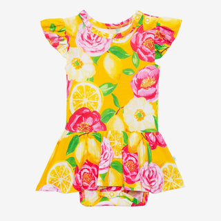 Posh Peanut Annika Ruffled Capsleeve Basic Twirl Skirt Bodysuit, Posh Peanut, Posh Custom Sale, Posh Peanut, Posh Peanut Annika, Posh Peanut Annika Ruffled Caplseeve Basic Twirl Skirt Bodysui
