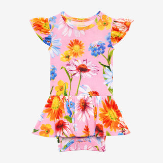 Posh Peanut Kaileigh Ruffled Caplseeve Basic Twirl Skirt Bodysuit, Posh Peanut, Posh Custom Sale, Posh Peanut, Posh Peanut Kaighleigh, Posh Peanut Kaighleigh Ruffled Caplseeve Basic Twirl Ski