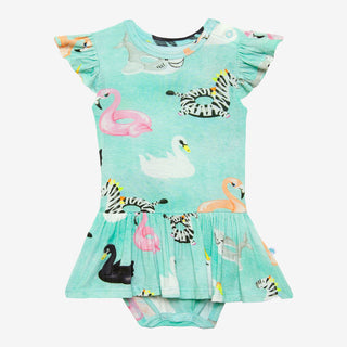 Posh Peanut Lenny Ruffled Caplseeve Basic Twirl Skirt Bodysuit, Posh Peanut, Posh Peanut, Posh Peanut Lenny, Posh Peanut Lenny Ruffled Caplseeve Basic Twirl Skirt Bodysuit, Posh Peanut Pool F