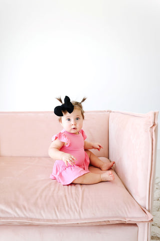 Posh Peanut Pink Lemonade Ruffled Caplseeve Basic Twirl Bodysuit, Posh Peanut, Posh Custom Sale, Posh Peanut, Posh Peanut Pink Lemonade, Posh Peanut Ruffled Caplseeve Basic Twirl Bodysuit, Po
