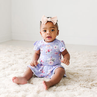 Posh Peanut Samantha Ruffled Caplseeve Twirl Bodysuit, Posh Peanut, Posh Peanut, Posh Peanut S/S Ruffled Caplseeve Twirl Bodysuit, Posh Peanut S/S Twirl Bodysuit, Posh Peanut Samantha, Posh P