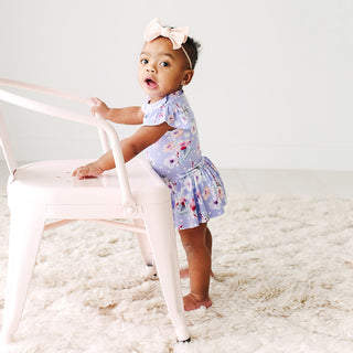 Posh Peanut Samantha Ruffled Caplseeve Twirl Bodysuit, Posh Peanut, Posh Peanut, Posh Peanut S/S Ruffled Caplseeve Twirl Bodysuit, Posh Peanut S/S Twirl Bodysuit, Posh Peanut Samantha, Posh P