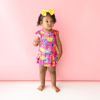 Posh Peanut Aminatu Ruffled Capsleeve Henley Twirl Skirt Bodysuit, Posh Peanut, Posh Peanut, Posh Peanut Aminatu, Posh Peanut Aminatu Ruffled Capsleeve Henley Twirl Skirt Bodysuit, Posh Peanu