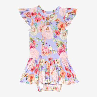 Posh Peanut Bellamy Ruffled Capsleeve Henley Twirl Skirt Bodysuit, Posh Peanut, cf-size-18-24-months, cf-size-2t, cf-type-dress, cf-vendor-posh-peanut, Posh Peanut, Posh Peanut Bellamy, Posh 