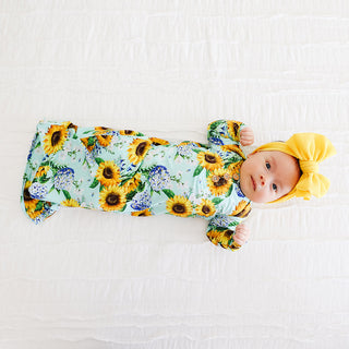 Posh Peanut Sunny Wood Button Zippered Gown, Posh Peanut, Posh Custom Sale, Posh Peanut, Posh Peanut Gown, Posh Peanut Sunflower, Posh Peanut Sunflowers, Posh Peanut Sunny, Posh Peanut Sunny 