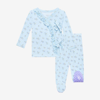 Posh Peanut Grace Tie Front Ruffle Kimono Set, Posh Peanut, Posh Peanut, Posh Peanut Front Kimono Set, Posh Peanut Grace, Posh Peanut Grace Tie Front Ruffle Kimono Set, Posh Peanut Ruffle Kim