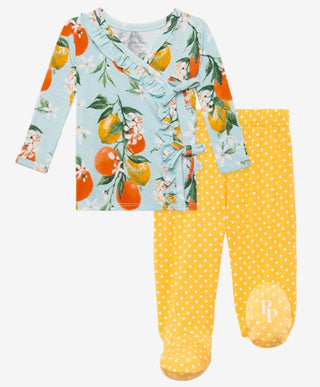 Posh Peanut Mirabella Tie Front Ruffle Kimono Set, Posh Peanut, Posh Peanut, Posh Peanut Front Kimono Set, Posh Peanut Mirabella, Posh Peanut Mirabella Tie Front Ruffle Kimono Set, Posh Peanu