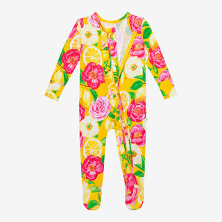 Posh Peanut Annika Ruffled Zippered Footie, Posh Peanut, Posh Custom Sale, Posh Peanut, Posh Peanut Annika, Posh Peanut Annika Ruffled Zippered Footie, Posh Peanut Footie, Posh Peanut Footie 