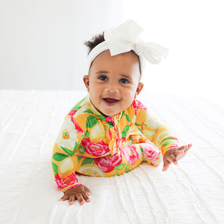 Posh Peanut Annika Ruffled Zippered Footie, Posh Peanut, Posh Custom Sale, Posh Peanut, Posh Peanut Annika, Posh Peanut Annika Ruffled Zippered Footie, Posh Peanut Footie, Posh Peanut Footie 