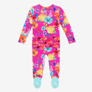 Posh Peanut Aminatu Ruffled Zippered Footie, Posh Peanut, Posh Peanut, Posh Peanut Aminatu, Posh Peanut Aminatu Ruffled Zippered Footie, Posh Peanut Footie, Posh Peanut Footie with Zipper, Po