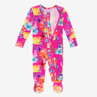 Posh Peanut Aminatu Ruffled Zippered Footie, Posh Peanut, Posh Peanut, Posh Peanut Aminatu, Posh Peanut Aminatu Ruffled Zippered Footie, Posh Peanut Footie, Posh Peanut Footie with Zipper, Po