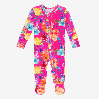 Posh Peanut Aminatu Ruffled Zippered Footie, Posh Peanut, Posh Peanut, Posh Peanut Aminatu, Posh Peanut Aminatu Ruffled Zippered Footie, Posh Peanut Footie, Posh Peanut Footie with Zipper, Po
