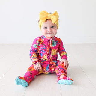 Posh Peanut Aminatu Ruffled Zippered Footie, Posh Peanut, Posh Peanut, Posh Peanut Aminatu, Posh Peanut Aminatu Ruffled Zippered Footie, Posh Peanut Footie, Posh Peanut Footie with Zipper, Po