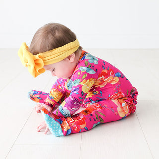 Posh Peanut Aminatu Ruffled Zippered Footie, Posh Peanut, Posh Peanut, Posh Peanut Aminatu, Posh Peanut Aminatu Ruffled Zippered Footie, Posh Peanut Footie, Posh Peanut Footie with Zipper, Po