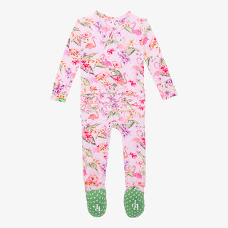 Posh Peanut Leilani Ruffled Zippered Footie, Posh Peanut, Posh Peanut, Posh Peanut Footie, Posh Peanut Footie with Zipper, Posh Peanut Leilani, Posh Peanut Leilani Ruffled Zippered Footie, Po