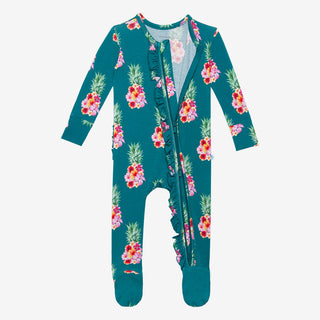 Posh Peanut Ananans Ruffled Zippered Footie, Posh Peanut, Posh Peanut, Posh Peanut Ananans, Posh Peanut Ananans Ruffled Zippered Footie, Posh Peanut Ananas, Posh Peanut Ananas Ruffled Zippere