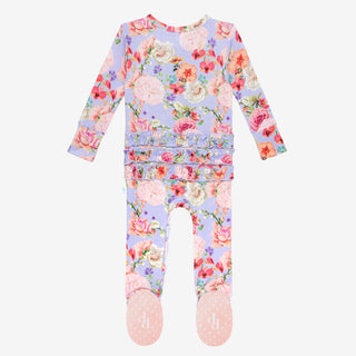 Posh Peanut Bellamy Ruffled Zippered Footie, Posh Peanut, Posh Peanut, Posh Peanut Bellamy, Posh Peanut Bellamy Ruffled Zippered Footie, Posh Peanut Footie, Posh Peanut Footie with Zipper, Po