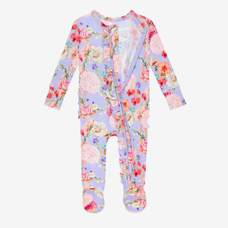 Posh Peanut Bellamy Ruffled Zippered Footie, Posh Peanut, Posh Peanut, Posh Peanut Bellamy, Posh Peanut Bellamy Ruffled Zippered Footie, Posh Peanut Footie, Posh Peanut Footie with Zipper, Po