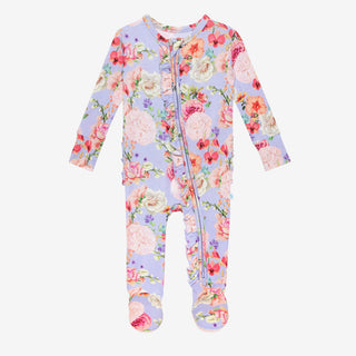 Posh Peanut Bellamy Ruffled Zippered Footie, Posh Peanut, Posh Peanut, Posh Peanut Bellamy, Posh Peanut Bellamy Ruffled Zippered Footie, Posh Peanut Footie, Posh Peanut Footie with Zipper, Po