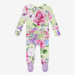 Posh Peanut Georgina Ruffled Zippered Footie, Posh Peanut, Posh Custom Sale, Posh Peanut, Posh Peanut Footie, Posh Peanut Footie with Zipper, Posh Peanut Georgina, Posh Peanut Georgina Ruffle