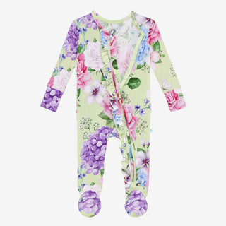 Posh Peanut Georgina Ruffled Zippered Footie, Posh Peanut, Posh Custom Sale, Posh Peanut, Posh Peanut Footie, Posh Peanut Footie with Zipper, Posh Peanut Georgina, Posh Peanut Georgina Ruffle