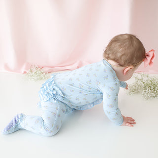 Posh Peanut Grace Ruffled Zippered Footie, Posh Peanut, Posh Peanut, Posh Peanut Footie, Posh Peanut Footie with Zipper, Posh Peanut Grace, Posh Peanut Grace Ruffled Zippered Footie, Posh Pea