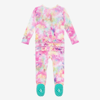 Posh Peanut Joplin Ruffled Zippered Footie, Posh Peanut, Posh Peanut, Posh Peanut Footie, Posh Peanut Footie with Zipper, Posh Peanut Joplin, Posh Peanut Joplin Ruffled Zippered Footie, Posh 