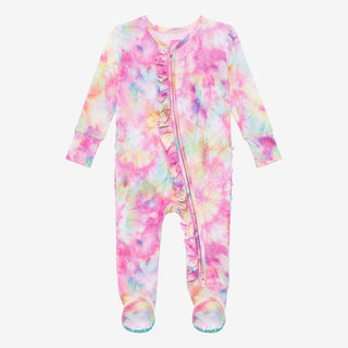 Posh Peanut Joplin Ruffled Zippered Footie, Posh Peanut, Posh Peanut, Posh Peanut Footie, Posh Peanut Footie with Zipper, Posh Peanut Joplin, Posh Peanut Joplin Ruffled Zippered Footie, Posh 