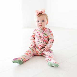 Posh Peanut Leilani Ruffled Zippered Footie, Posh Peanut, Posh Peanut, Posh Peanut Footie, Posh Peanut Footie with Zipper, Posh Peanut Leilani, Posh Peanut Leilani Ruffled Zippered Footie, Po