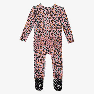 Posh Peanut Roxy Ruffled Zippered Footie, Posh Peanut, Posh Peanut, Posh Peanut Footie, Posh Peanut Footie with Zipper, Posh Peanut Roxy, Posh Peanut Roxy Ruffled Zippered Footie, Posh Peanut
