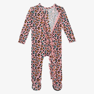 Posh Peanut Roxy Ruffled Zippered Footie, Posh Peanut, Posh Peanut, Posh Peanut Footie, Posh Peanut Footie with Zipper, Posh Peanut Roxy, Posh Peanut Roxy Ruffled Zippered Footie, Posh Peanut