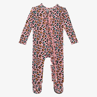 Posh Peanut Roxy Ruffled Zippered Footie, Posh Peanut, Posh Peanut, Posh Peanut Footie, Posh Peanut Footie with Zipper, Posh Peanut Roxy, Posh Peanut Roxy Ruffled Zippered Footie, Posh Peanut