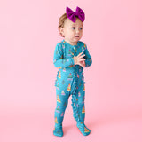 Posh Peanut Sierra Ruffled Zippered Footie, Posh Peanut, Jolly Holiday Sale, Pajamas, Posh Peanut, Posh Peanut Fall 2021, Posh Peanut Fall 3, Posh Peanut Footie, Posh Peanut Footie with Zippe