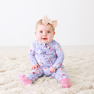 Posh Peanut Samantha Ruffled Zippered Footie, Posh Peanut, Posh Peanut, Posh Peanut Footie, Posh Peanut Footie with Zipper, Posh Peanut Ruffled Zippered Footie, Posh Peanut Samantha, Posh Pea