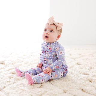 Posh Peanut Samantha Ruffled Zippered Footie, Posh Peanut, Posh Peanut, Posh Peanut Footie, Posh Peanut Footie with Zipper, Posh Peanut Ruffled Zippered Footie, Posh Peanut Samantha, Posh Pea