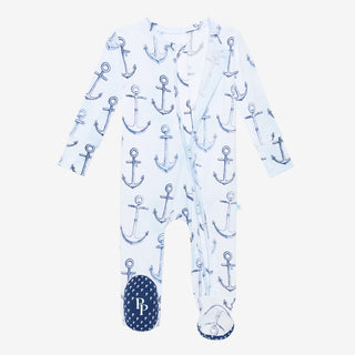 Posh Peanut Anchors Away Zippered Footie, Posh Peanut, Posh Peanut, Posh Peanut Anchors Away, Posh Peanut Anchors Away Zippered Footie, Posh Peanut Footie, Posh Peanut Footie with Zipper, Pos