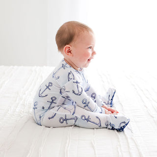 Posh Peanut Anchors Away Zippered Footie, Posh Peanut, Posh Peanut, Posh Peanut Anchors Away, Posh Peanut Anchors Away Zippered Footie, Posh Peanut Footie, Posh Peanut Footie with Zipper, Pos